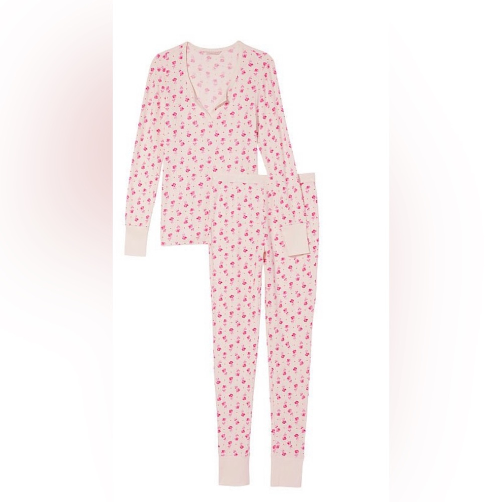 NWT VICTORIA'S SECRET THERMAL LONG PAJAMA SET